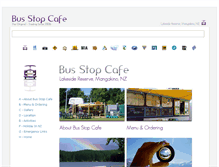 Tablet Screenshot of busstopcafe.co.nz